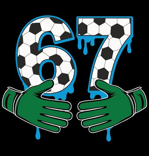 Obrázek produktu Pánská mikina 67 v Rukou Fotbalisty Six Seven