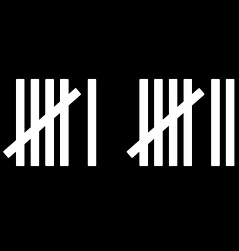 Obrázek produktu Pánské tričko Sčítací Značky 67 Six Seven Tally Marks