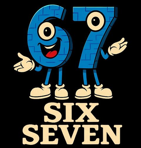 Obrázek produktu Dámské tričko Meme Přátelé 67 Six Seven