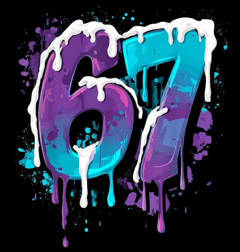 Obrázek produktu Pánské tričko Street-art Graffiti 67 Six Seven