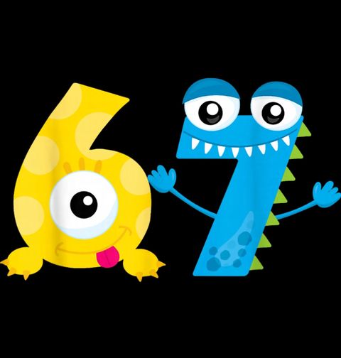 Obrázek produktu Pánské tričko Monster Numbers 67 Six Seven