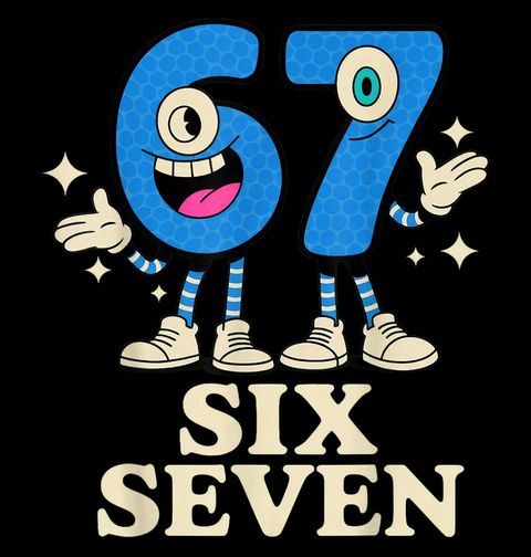 Obrázek produktu Dámské tričko Veselé Číslice 67 Six Seven