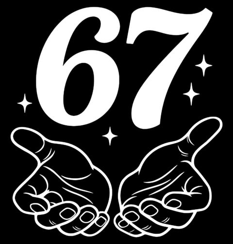 Obrázek produktu Pánská mikina Dotek 67 Six Seven Meme