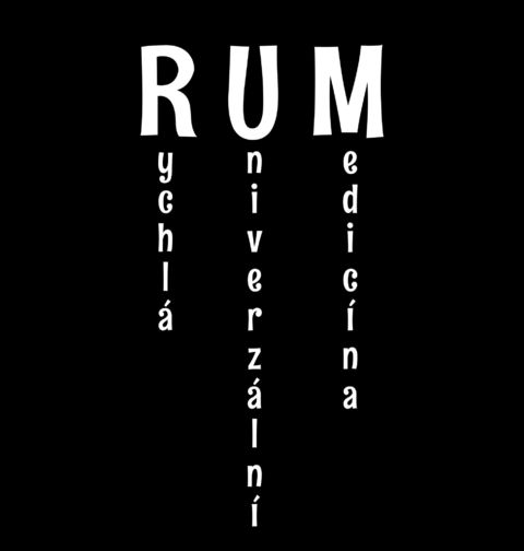 Obrázek produktu Pánské tričko Rum – Rychlá Univerzální Medicína