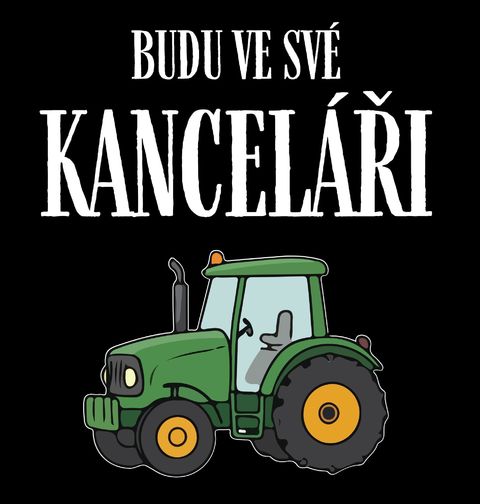 Obrázek produktu Pánské tričko Traktor Budu ve své kanceláři