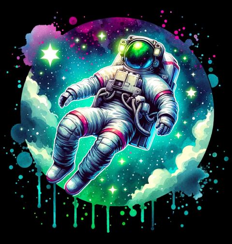 Obrázek produktu Dámské tričko Astronaut ve Vesmíru