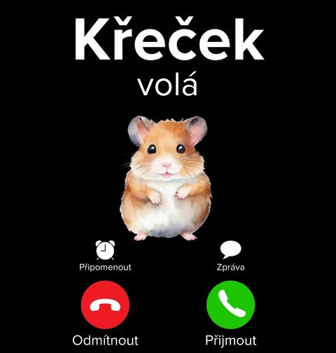 Obrázek produktu Pánská mikina Křeček volá Phone Call