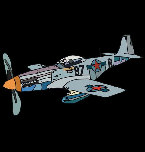 Obrázek produktu Pánská mikina Stíhací Letoun P-51 Mustang