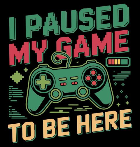 Obrázek produktu Dětské tričko Herní Pauza I Paused My Game To Be Here
