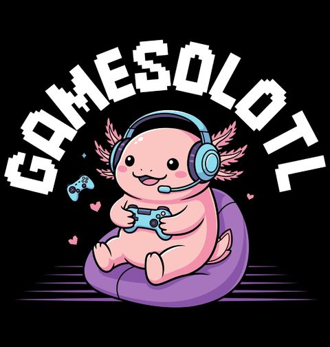 Obrázek produktu Dětské tričko Gamer Axolotl Gamesolotl