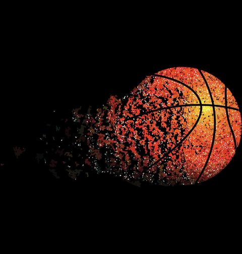 Obrázek produktu Pánské tričko Rozpad Částic Basketbalového Míče