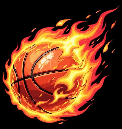 Obrázek produktu Dámské tričko Rozžhavený Basketbalový Míč