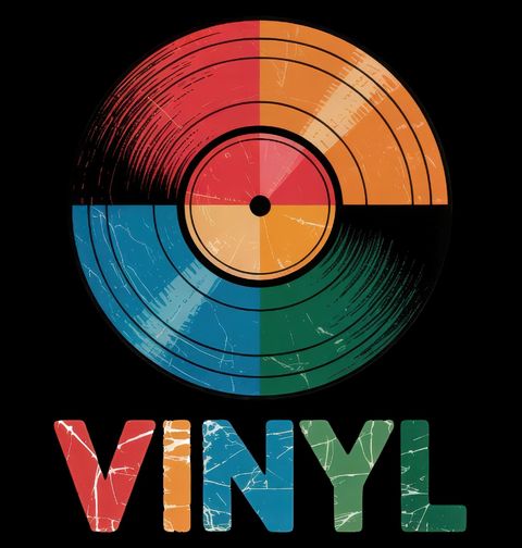Obrázek produktu Pánská mikina Vintage Retro Vinyl