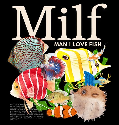 Obrázek produktu Pánské tričko MILF Man I Love Fish