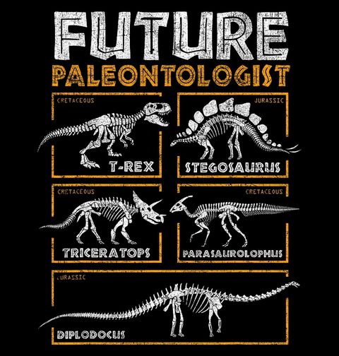 Obrázek produktu Dámské tričko Kostry Dinosaurů Future Paleontologist