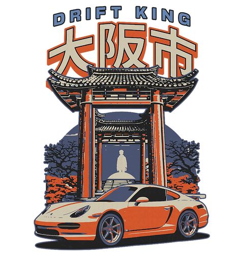 Obrázek produktu Dámské tričko Osaka City Drift King JDM Car