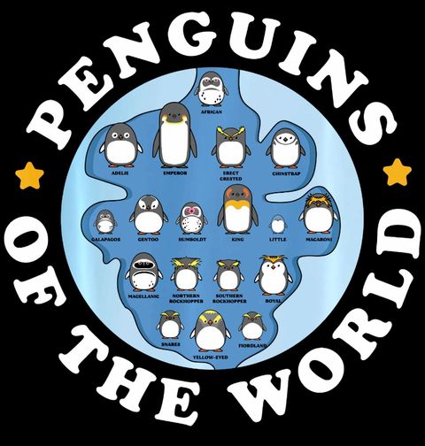 Obrázek produktu Pánské tričko Tučňáci z Celého Světa Penguins of the World