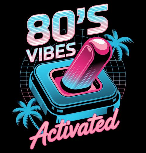 Obrázek produktu Pánské tričko Vibes 80. let Aktivovány 80’s Vibes Activated