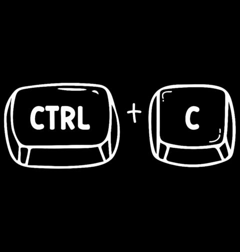 Obrázek produktu Pánská mikina Párové klávesy CTRL + C