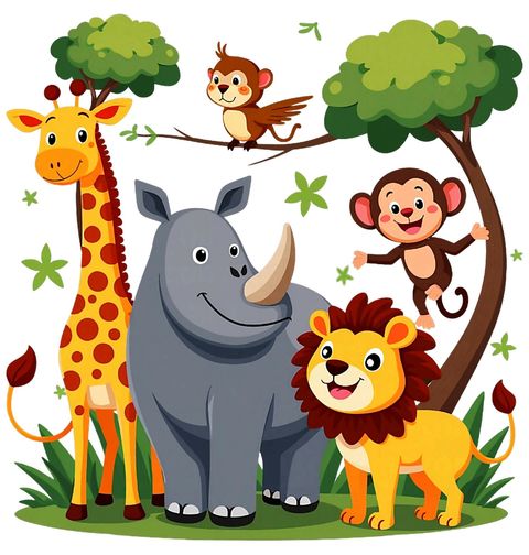 Obrázek produktu Dámské tričko Veselá Zvířátka ze ZOO