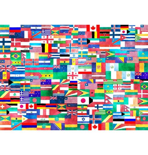 Obrázek produktu Dámské tričko Vlajky Států Světa Flags of Countries