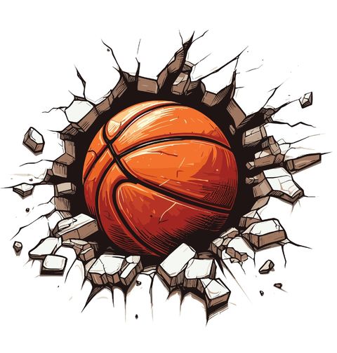 Obrázek produktu Dámské tričko Basketbalový Míč ve Zdi
