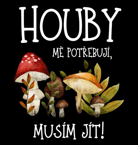 Obrázek produktu Pánské tričko Houby mě potřebují, musím jít!