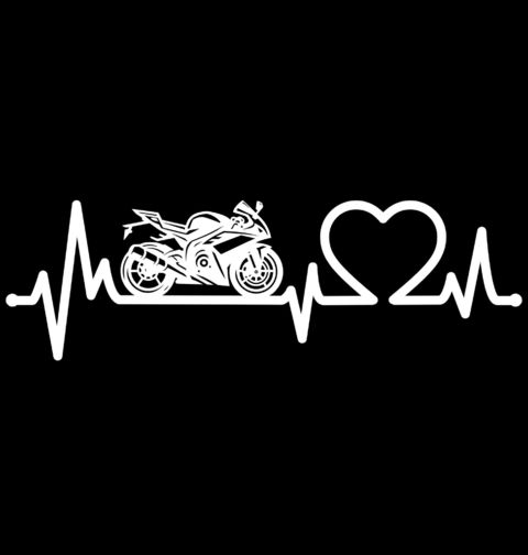 Obrázek produktu Pánské tričko Kardiogram Lásky a Sportovní Motorka GSX-R