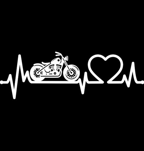 Obrázek produktu Pánská mikina Kardiogram Lásky a Motorka Bobber