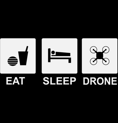 Obrázek produktu Dámské tričko Jez Spi Létej s Dronem Eat Sleep Drone