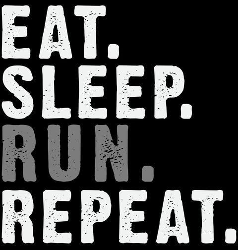 Obrázek produktu Pánská mikina Jez Spi Běhej Opakuj Eat Sleep Run Repeat