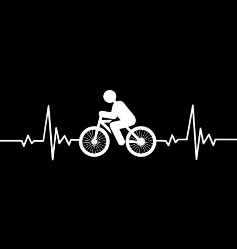 Obrázek produktu Pánská mikina Kardiogram a Cyklista