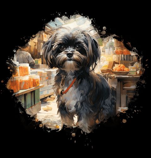 Obrázek produktu Dětské tričko Městský Shih-tzu
