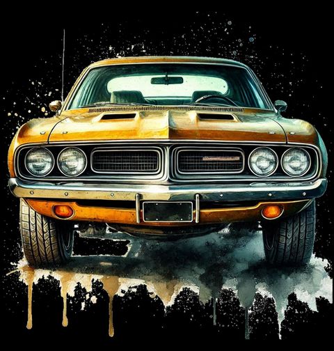 Obrázek produktu Pánská mikina Americký Muscle Car Plymouth Barracuda