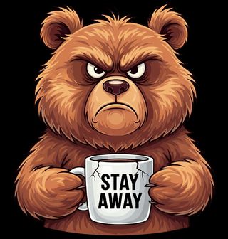 Obrázek 2 produktu Pánské tričko Medvědí Introvert Stay Away
