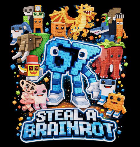 Obrázek produktu Dětské tričko Italský Brainrot Svět 67 Six Seven Steal a Brainrot