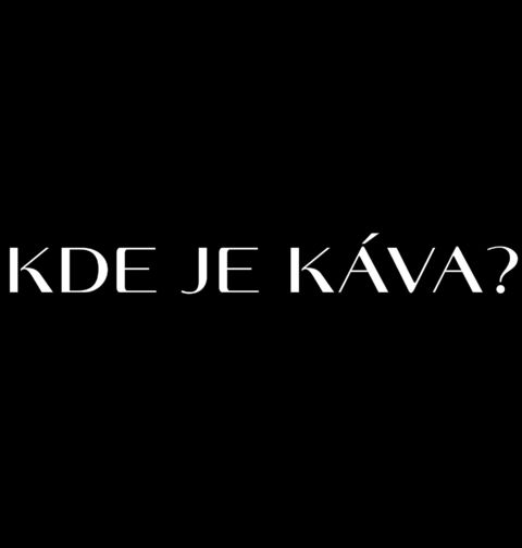 Obrázek produktu Pánské tričko Kde je káva?