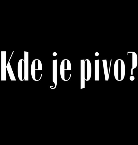 Obrázek produktu Dámské tričko Kde je pivo?