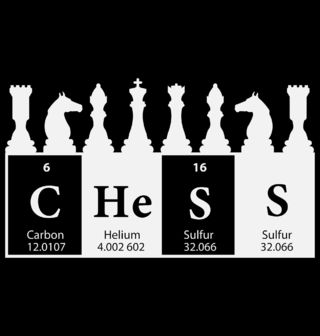 Obrázek 2 produktu Dámské tričko Chemické prvky Chess Šachy