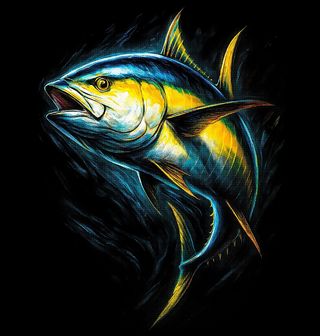 Obrázek 2 produktu Dámské tričko Tuňák žlutoploutvý Yellowfin tuna