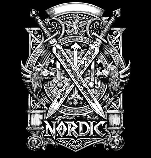 Obrázek produktu Pánská mikina Vikingské Meče Nordic