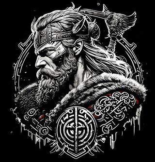 Obrázek 2 produktu Pánské tričko Nelítostný Vikingský Válečník