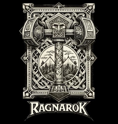 Obrázek produktu Pánské tričko Osud Bohů Ragnarök