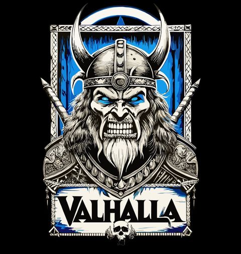 Obrázek produktu Dámské tričko Hněv Vikingského Válečníka VALHALLA