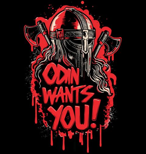 Obrázek produktu Dámské tričko Ódin tě chce ODIN WANTS YOU!