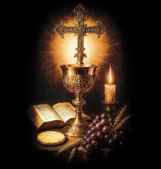 Obrázek 2 produktu Dámské tričko Eucharistie Poslední večeře Ježíše Krista