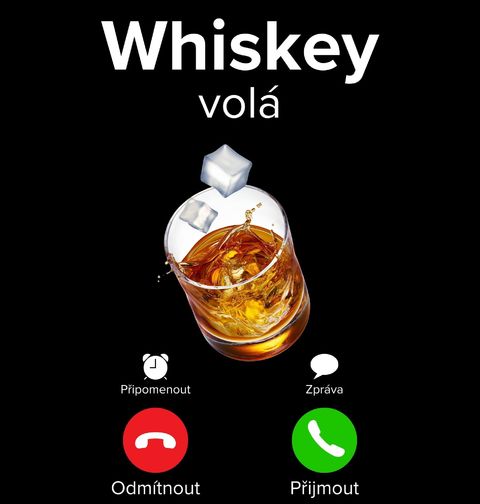 Obrázek produktu Pánské tričko Whiskey volá Phone Call