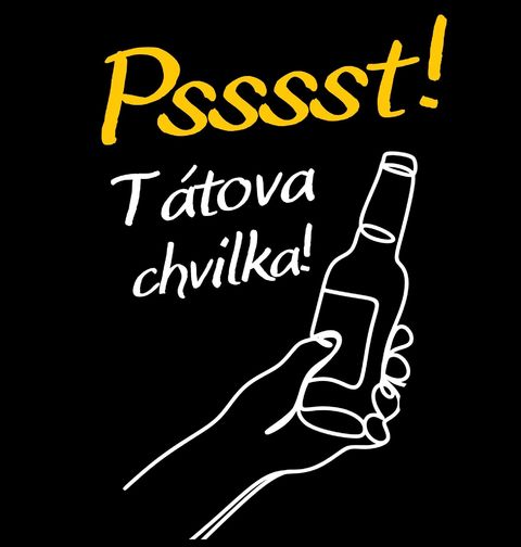 Obrázek produktu Pánské tričko Tátova chvilka s Pivem Pssst!