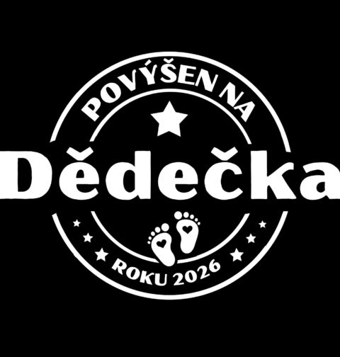 Obrázek produktu Pánské tričko Povýšen na Dědečka roku 2026
