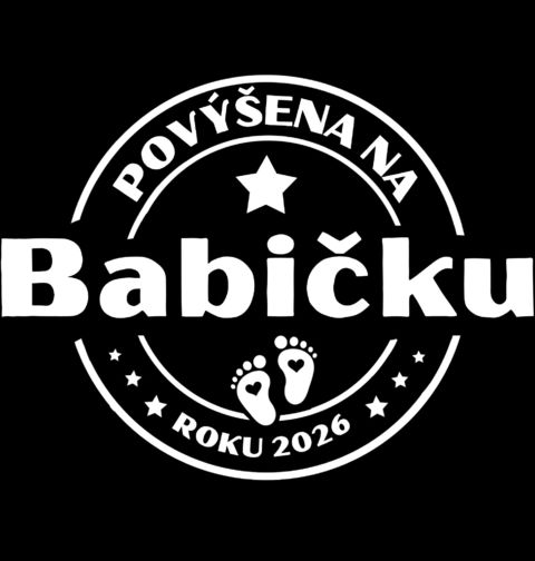 Obrázek produktu Dámské tričko Povýšena na Babičku roku 2026